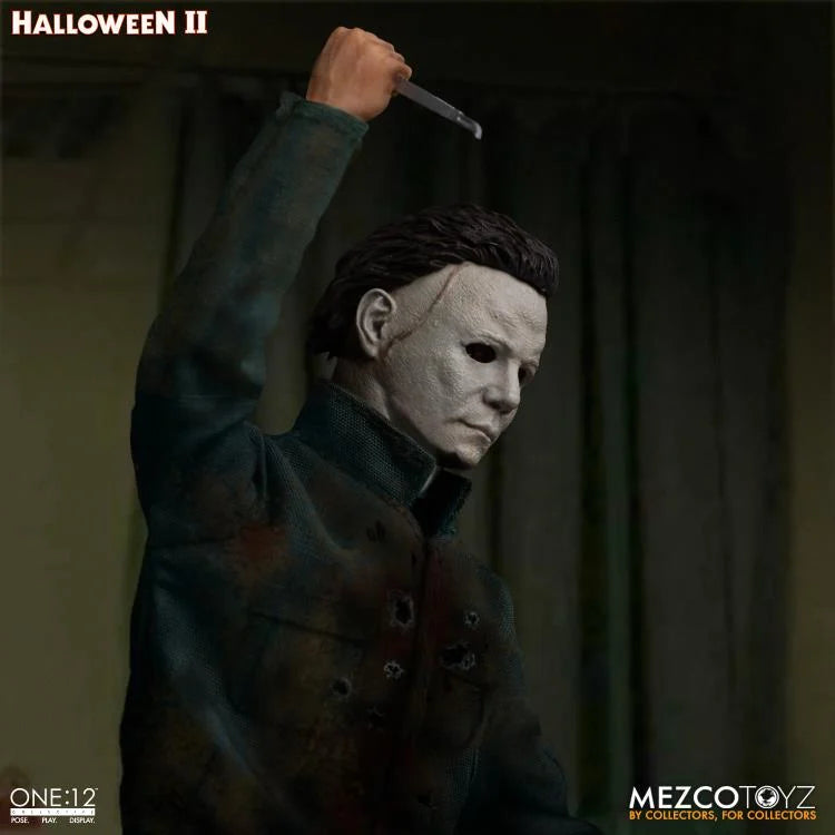 Halloween II One:12 Collective Michael Myers Action Figure - Premium Collectible for Horror Fans & Movie Enthusiasts - Perfect for Display, Cosplay, and Halloween Decorations