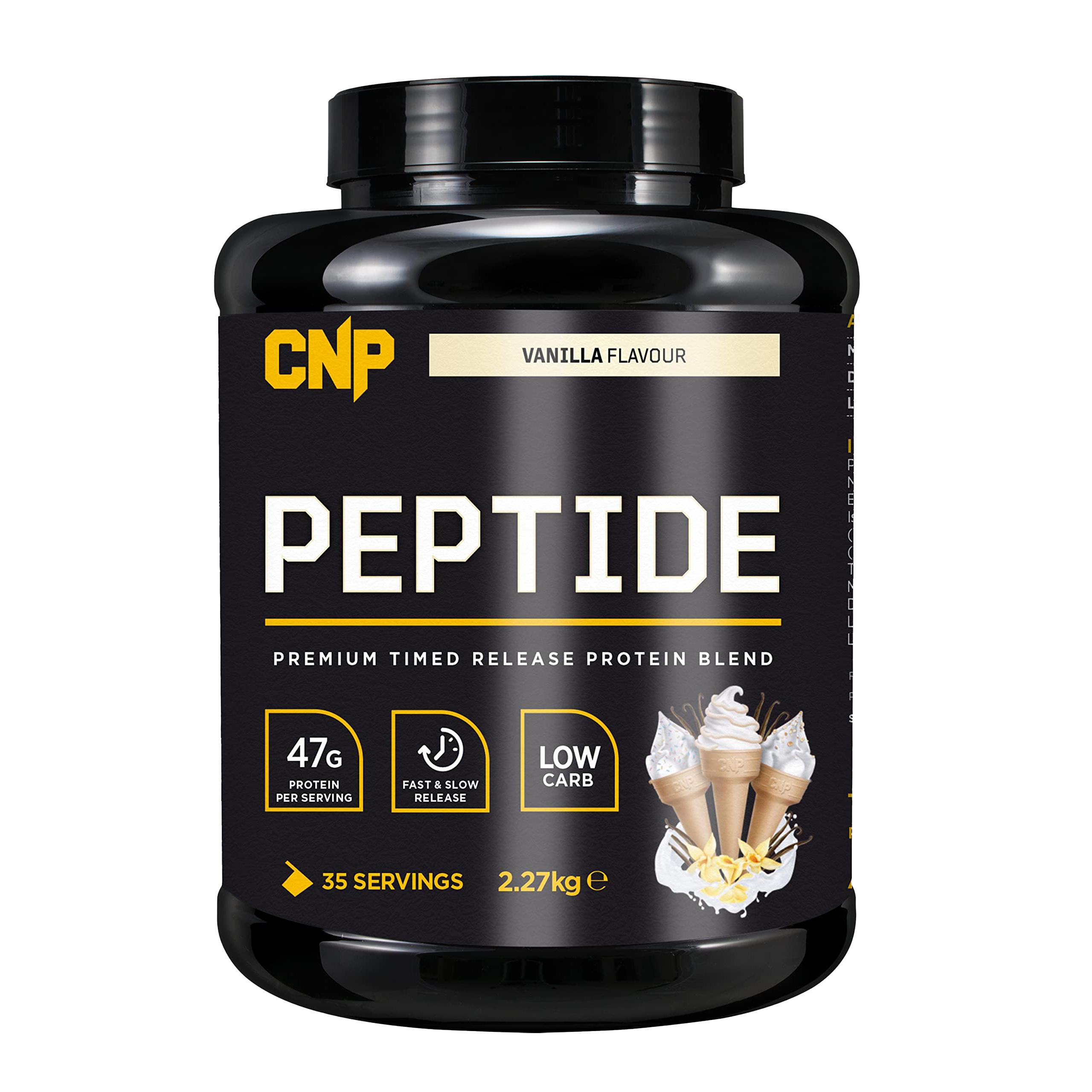 CNP Professional Pro Peptide 2.27Kg Vanilla Protein Powder - Premium Whey Protein Supplement for Muscle Growth & Recovery - Perfect for Post-Workout Shakes, Smoothies and Baking