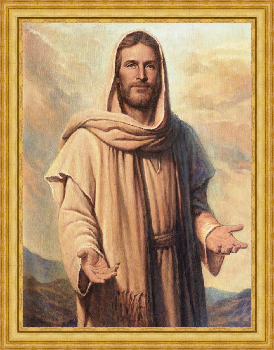 Abide With Me Large Wall Art - Inspirational Canvas Print for Living Room, Bedroom & Office Decor - Perfect for Home, Church & Spiritual Spaces