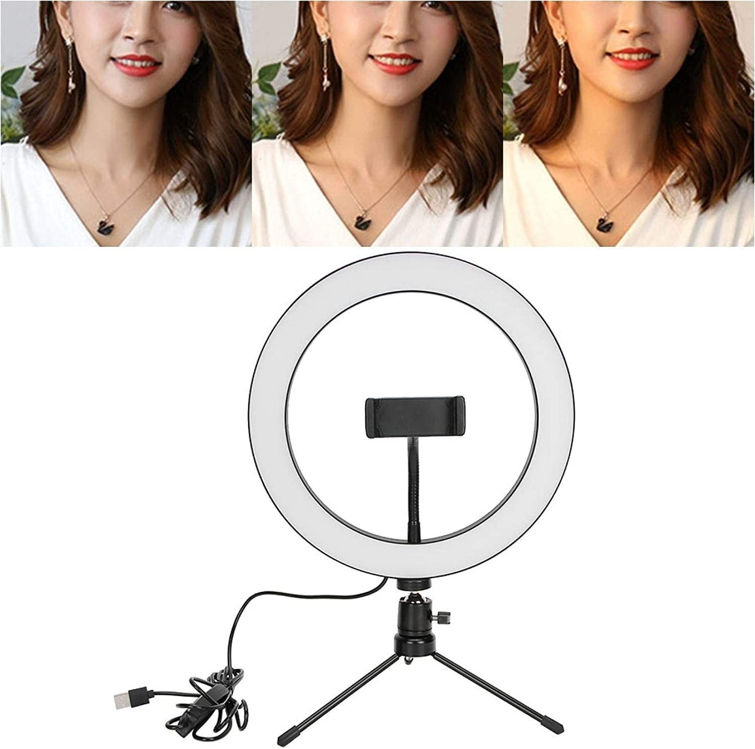 EPANO Ring Light Kit with Tripod & Phone Holder - Perfect for Vlogging, Live Streaming & Selfies