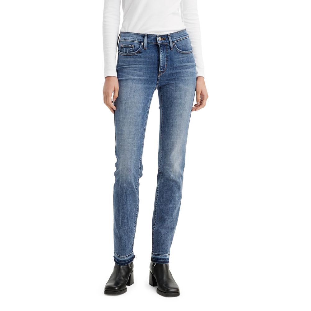 Levi's Women's 314 Shaping Straight Jeans - High Waist Slim Fit Denim Pants for Everyday Comfort & Style | Perfect for Work, Casual Outings & Date Nights