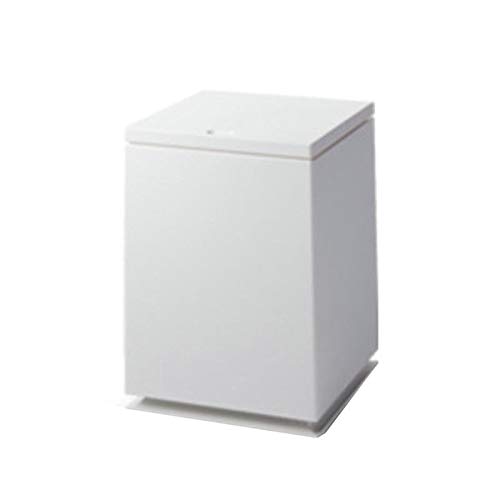 GyLazhuzizljt Push-Type Trash Can - 10 Gallon Outdoor/Indoor Waste Bin for Home, Office, Bathroom, Kitchen - Durable Garbage Can with Lid - Ideal for Recycling, Composting & Household Waste (Black/White Options)