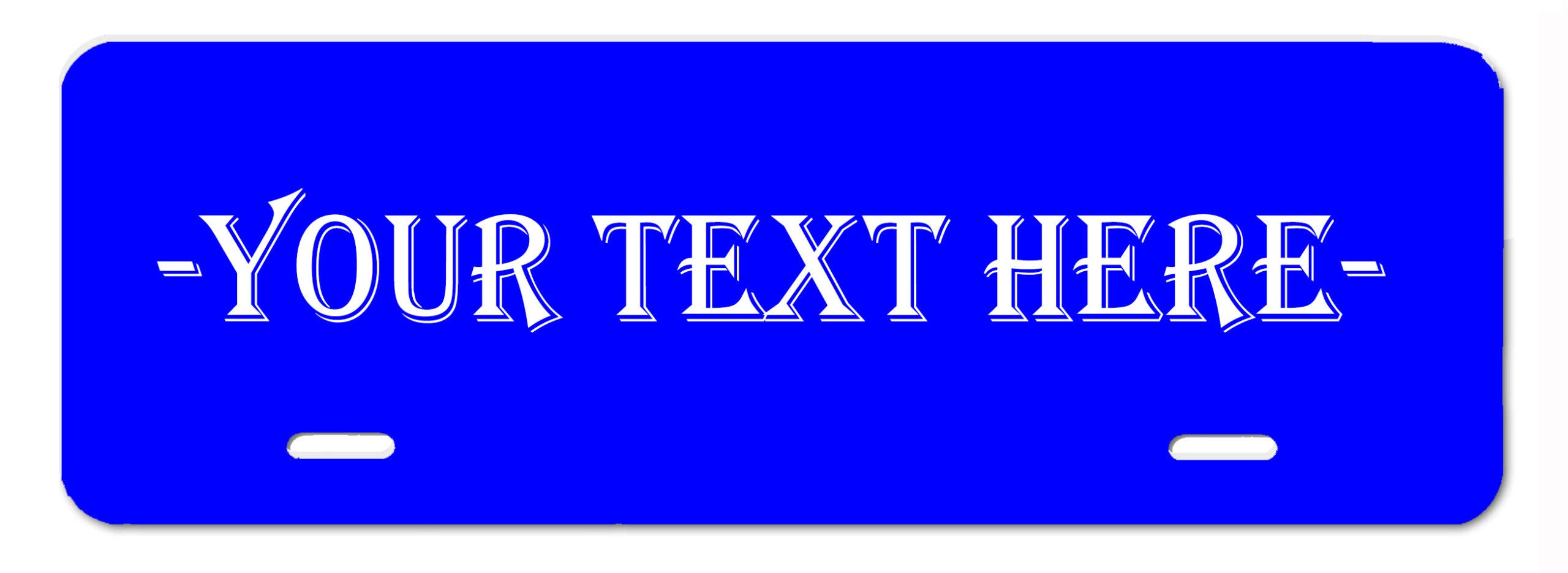 Custom License Plate Topper - 4X12 Rust-Free Thick Aluminum Personalized Car Plate for Front, Wheelchair, Mailbox & Signage | Durable USA-Made Auto Accessory for Personalization & Decoration