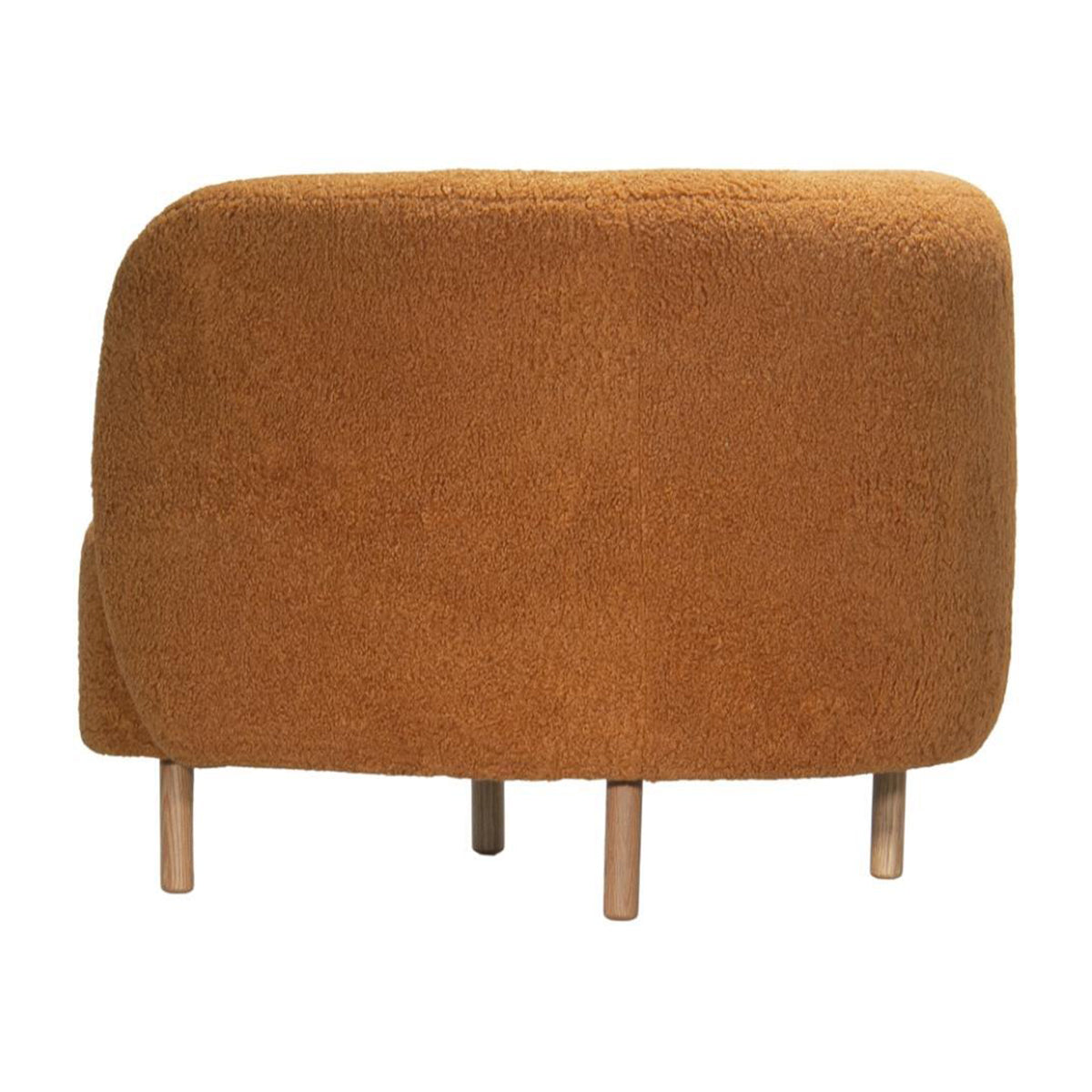 Luxury Faux Sheepskin Lounge Chair - Soft & Cozy Modern Accent Chair for Living Room, Bedroom, or Office - Perfect for Relaxing, Reading & Decor