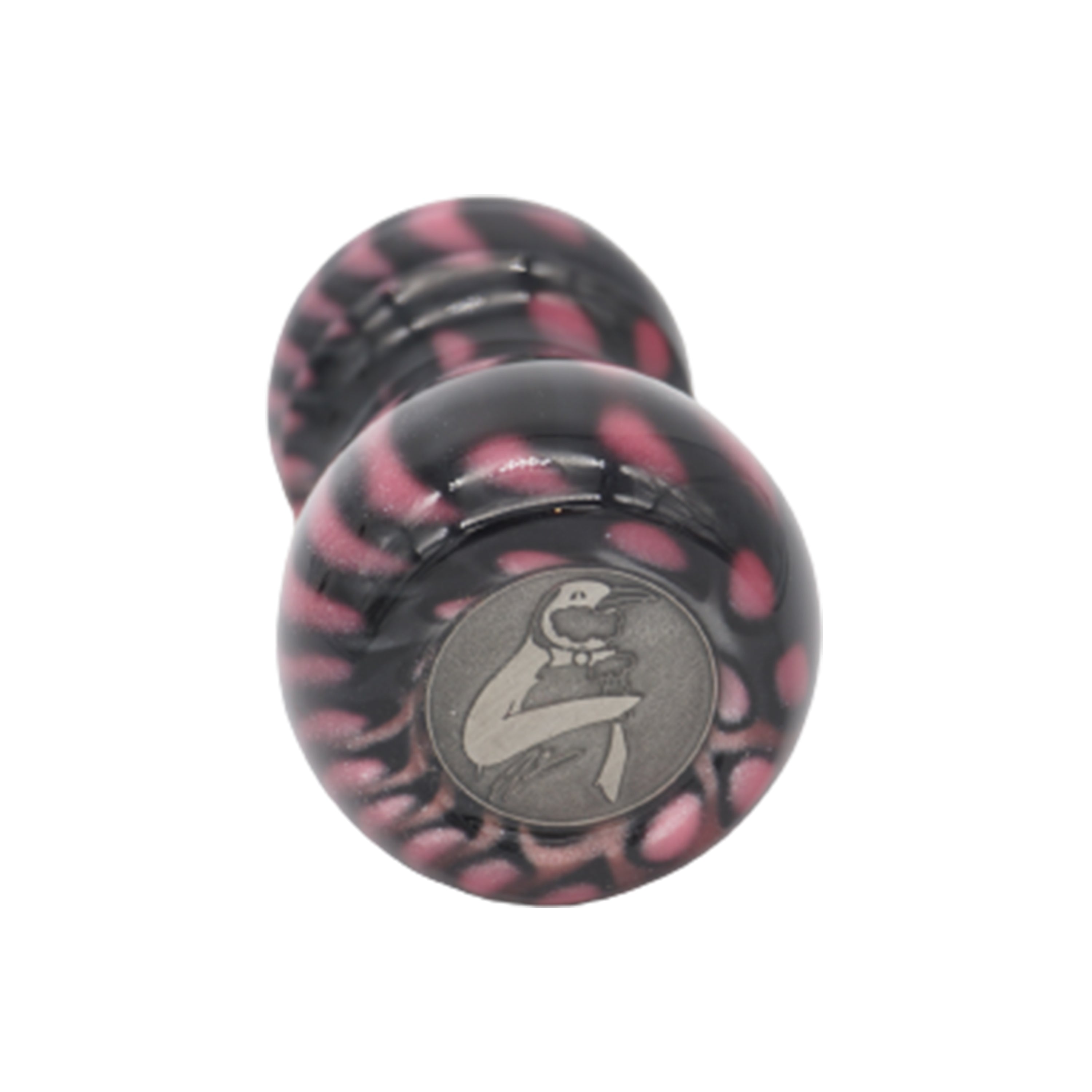 Pink Tigris Perla Handcrafted Shaving Brush Handle - Premium Wooden Handle for 24mm & 26mm Shaving Brush Knots - Perfect for Wet Shaving, Grooming Kits & Luxury Bathroom Essentials