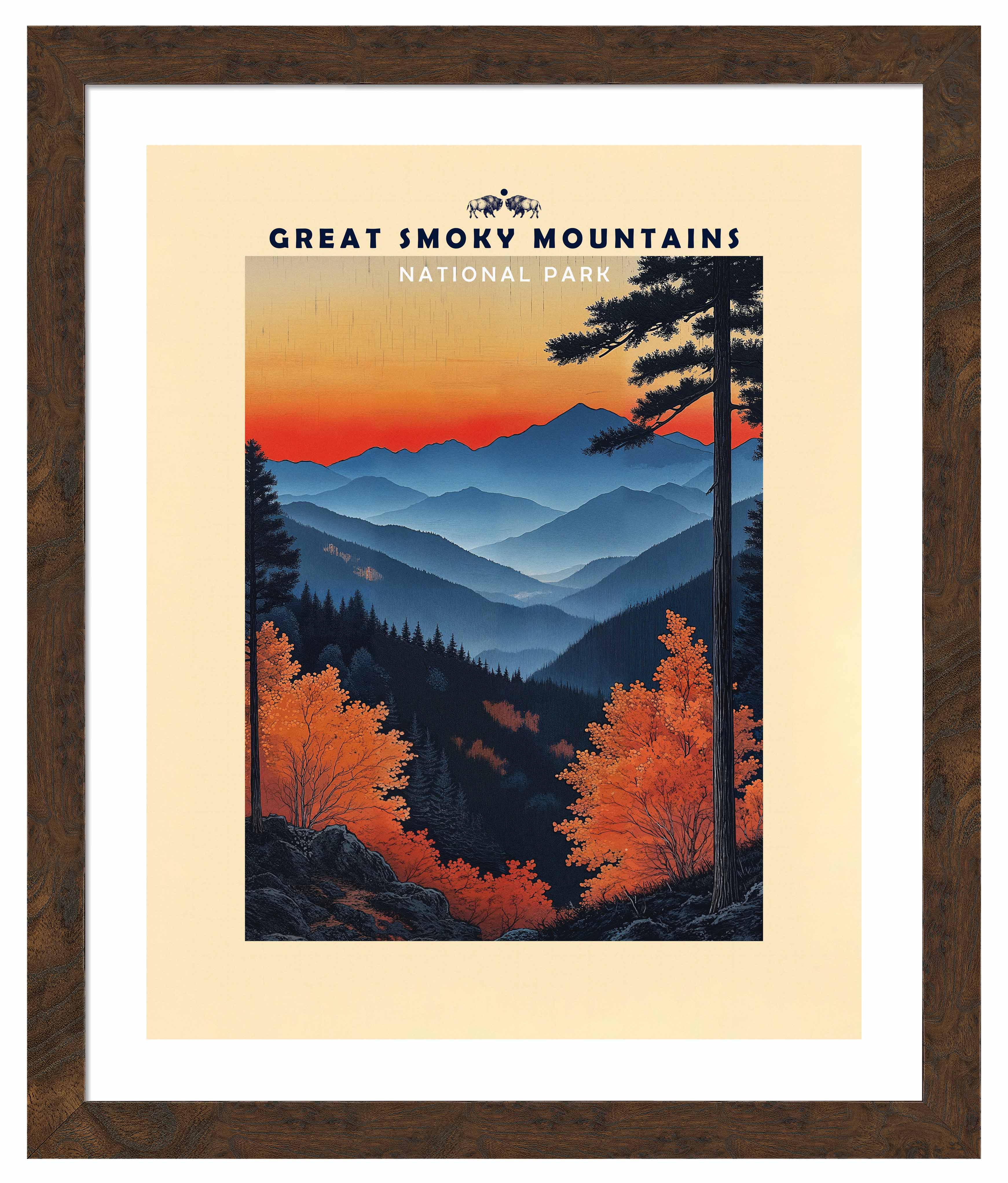 Great Smoky Mountains Art Prints - Stunning Landscape Wall Decor for Home & Office - Perfect for Living Room, Bedroom, or Gift Giving