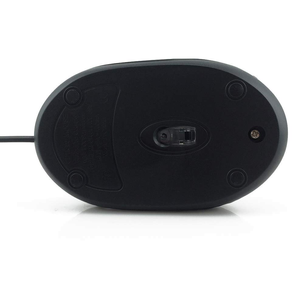 ANRANK UM2030AK Black USB Optical 3-Button Gaming Mouse with Scroll Wheel & LED Light - Ergonomic Computer Mouse for PC, Laptop, Office & Home Use - Perfect for Work, Gaming & Everyday Computing