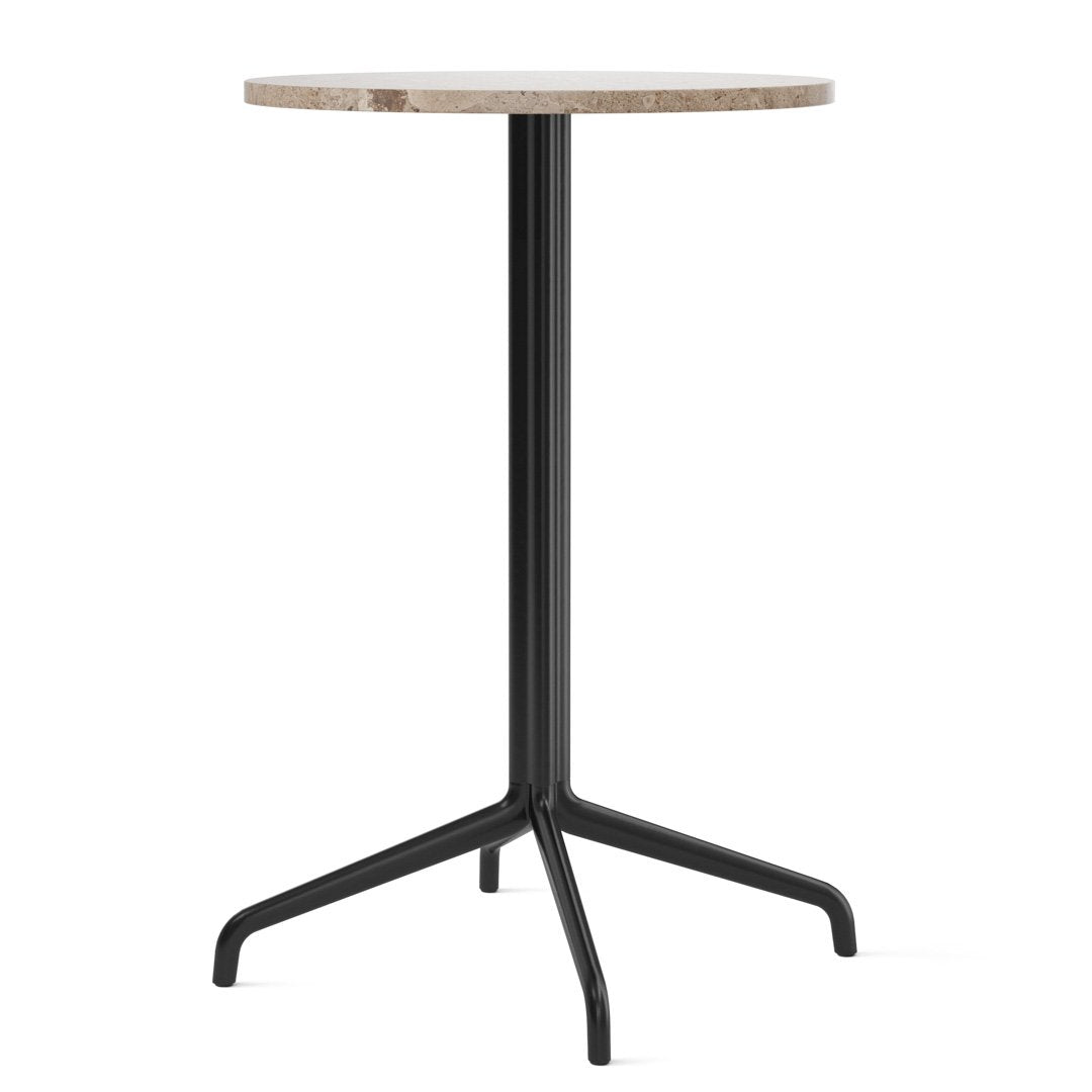 Modern Round Harbour Column Counter Table with Star Base - Perfect for Kitchen Islands, Bars & Dining Areas