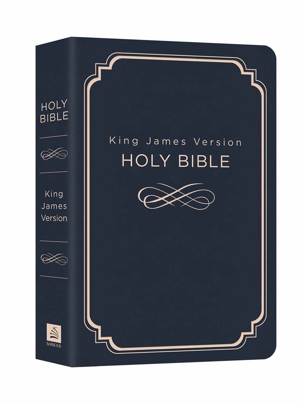 Holy Bible KJV - King James Version Navy Blue Red Letter Edition, Deluxe Gift & Award Bible for Christians, Church, Baptism, Confirmation & Bible Study