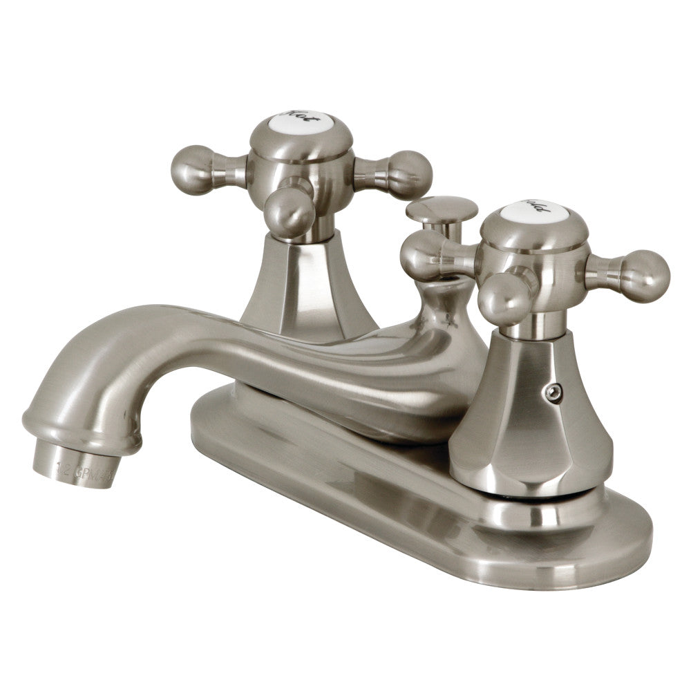 Kingston Brass KB608BX Metropolitan 4-Inch Centerset Bathroom Faucet with Pop-Up Drain - Perfect for Modern Bathroom Vanities & Powder Rooms