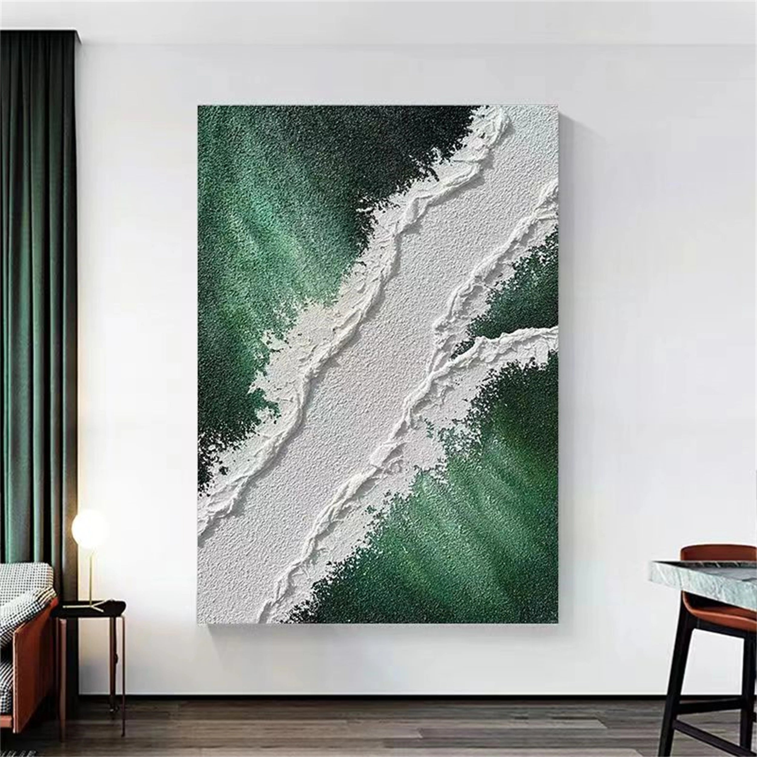 Ocean and Sky Painting #OS 045 - Handmade Canvas Wall Art for Home & Office Decor - Perfect for Living Room, Bedroom or Gift