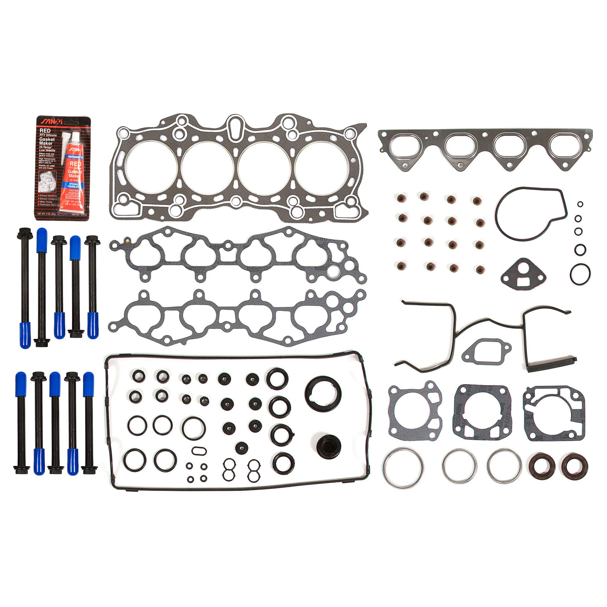 MA-4216952836 Head Gasket Set with Intake & Exhaust Valves - Compatible with 1990-2001 Acura Integra 1.8L B18B1 B18A1 Engines - Perfect for Engine Repair & Performance Upgrades