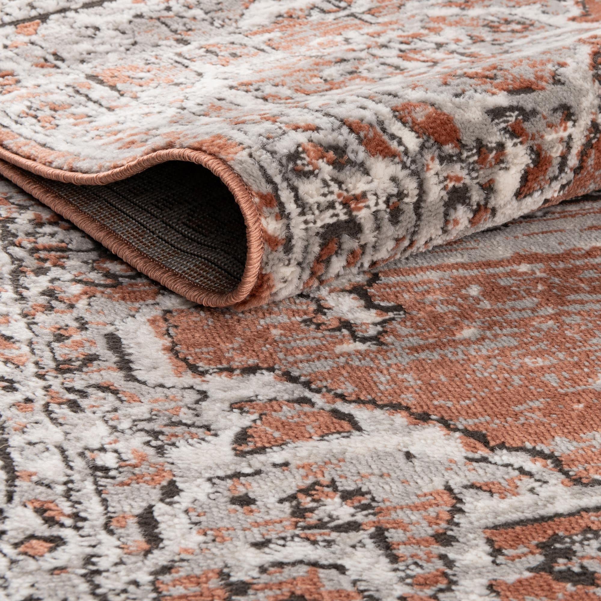 Unique Loom Nyla Collection Modern Area Rug - Smile Design (5'3