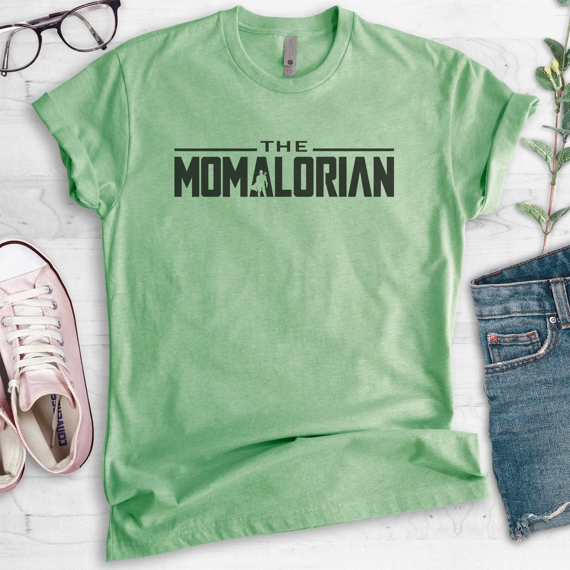 The Mandalorian Inspired Mom Shirt - Funny Star Wars Themed T-Shirt for Women & Men - Perfect Gift for Mothers Day, Birthday & Cosplay Fans