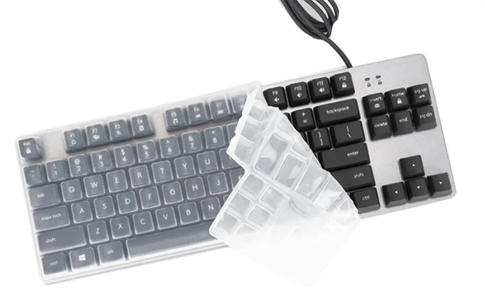 Clear Dust-Proof Silicone Keyboard Cover for Logitech G413 TKL SE Mechanical Gaming Keyboard - Protects from Spills & Debris, Perfect for Gaming & Office Use