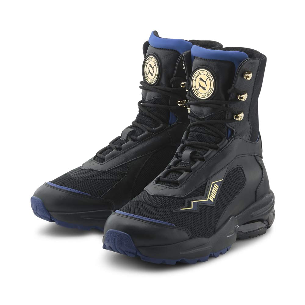 PUMA Women's x Balmain Cell Stellar Mid Sneakers - Black Fashion Sneakers for Women | Size 7 US Medium | Streetwear, Casual Wear & Athletic Style Shoes