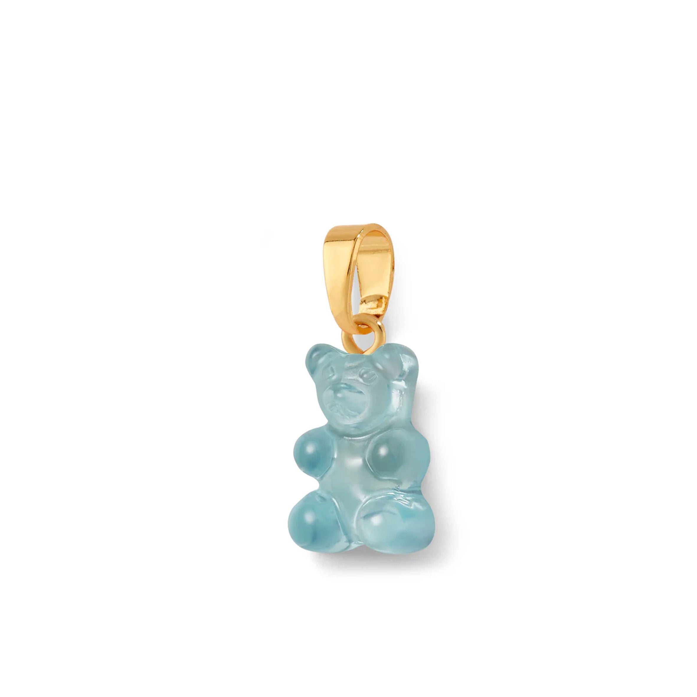 Vintage Bear Translucent Pendant Necklace with Gold Plated Connector - Perfect for Gift Giving, Fashion Jewelry & Boho Style Outfits