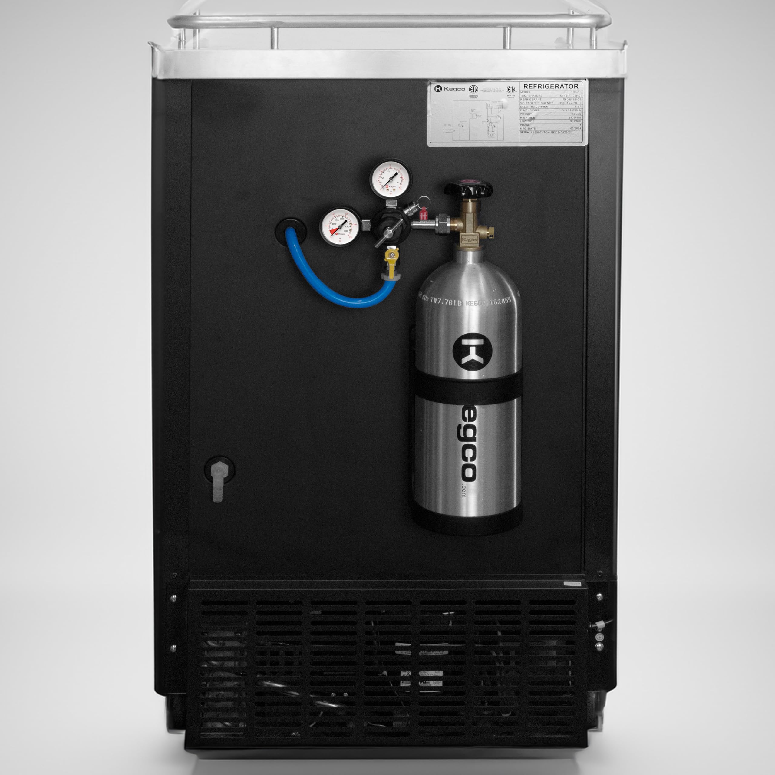 5 lb. Aluminum CO2 Tank - Compressed Gas Air Cylinder for Homebrewing, Aquariums & Soda Makers - Portable & Lightweight
