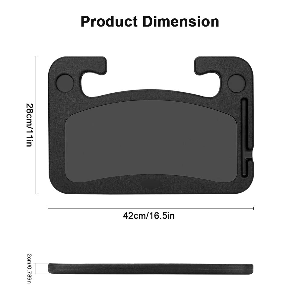 XINDELL Steering Wheel Tray - Portable Food Tray & Laptop Holder for Cars, Trucks & Vans | Compatible with Honda, Jeep, Nissan, Ford | Perfect for Eating, Working & Organizing on Road Trips & Commutes