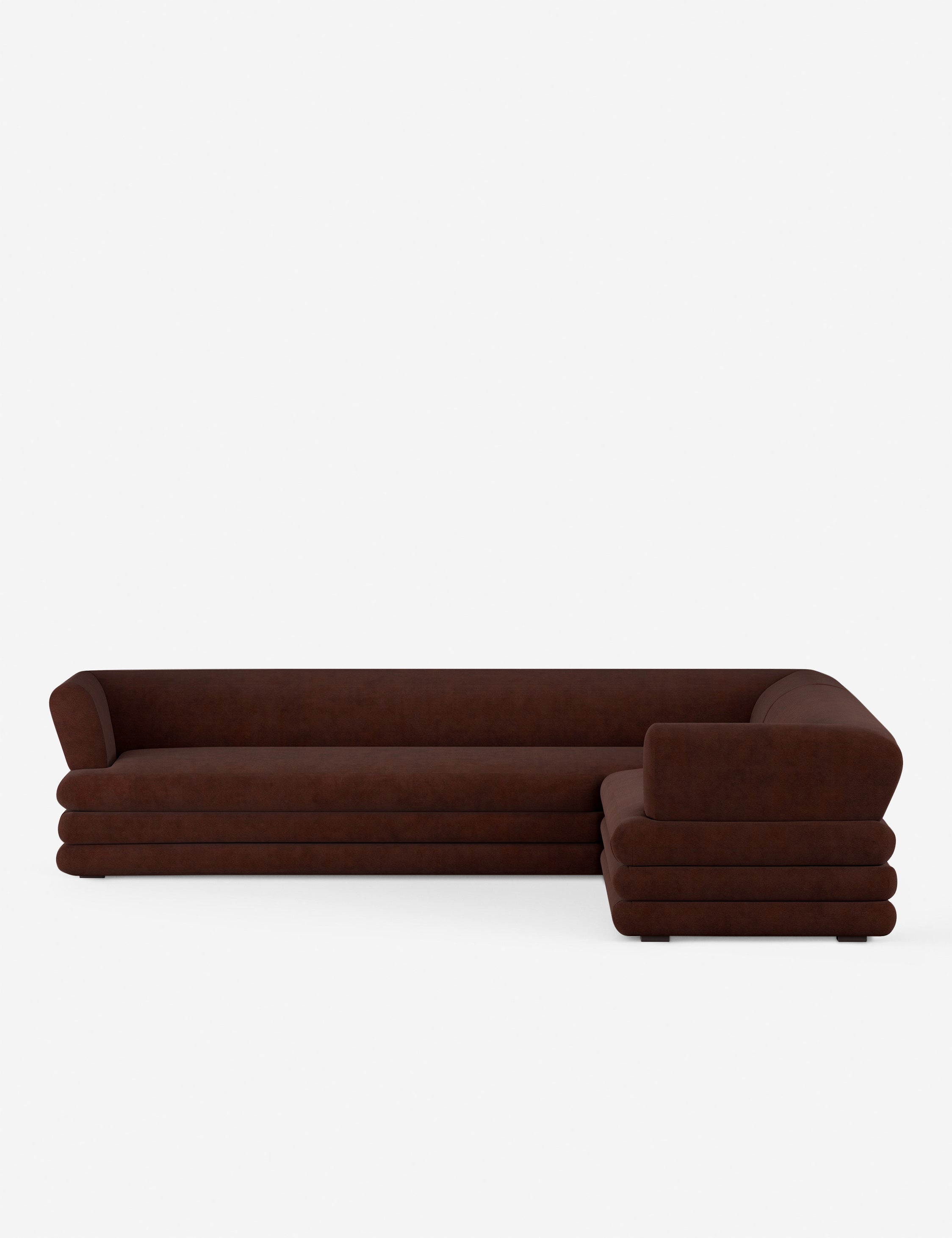 Babs Corner Sectional Sofa by Sarah Sherman Samuel - Modern L-Shaped Couch for Living Room, Lounge & Family Room - Comfortable Fabric Upholstery with Reversible Chaise