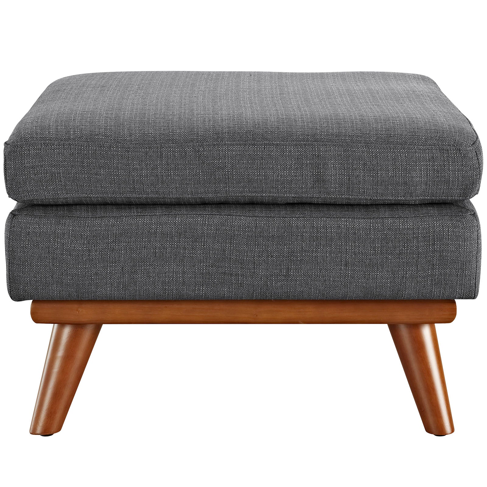 Comfortable Upholstered Fabric Ottoman - Soft Footrest & Extra Seating for Living Room, Bedroom or Office - Perfect for Relaxing & Home Decor