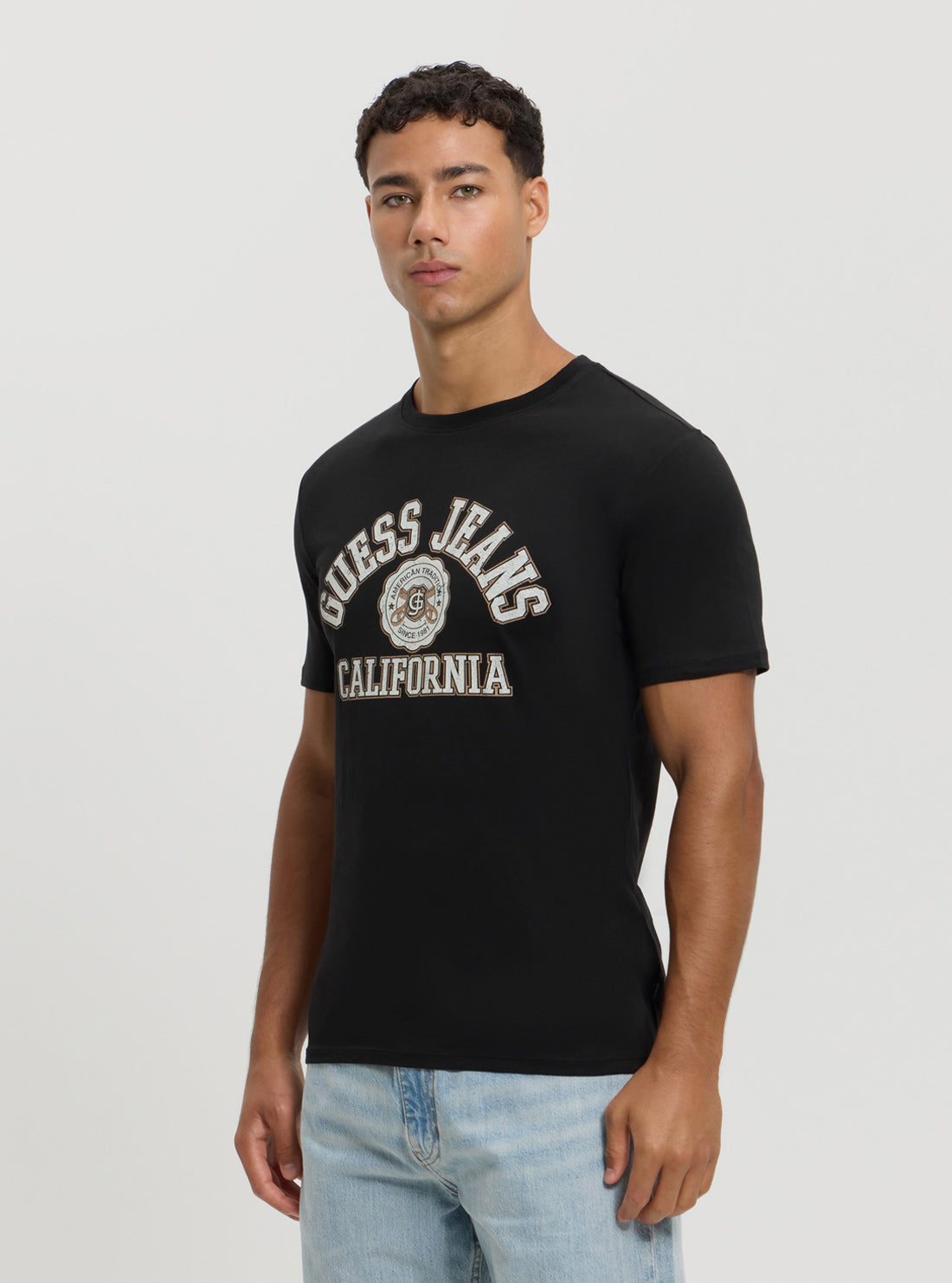 Guess Women's White Slim Fit Printed T-Shirt - Casual Fashion Tee for Everyday Wear & Street Style Outfits