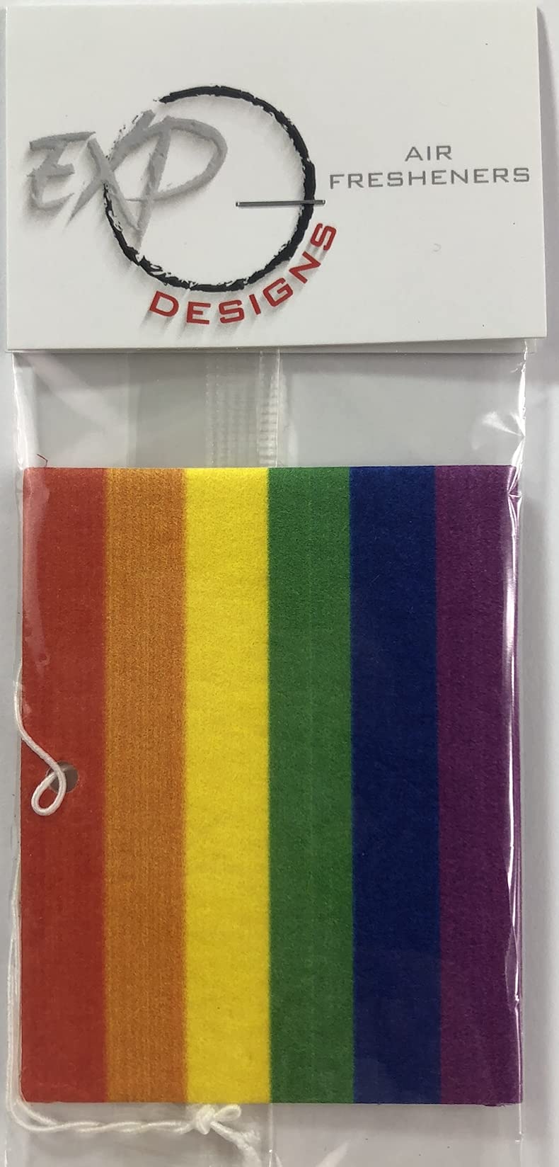 LGBT Pride Flag Car Air Freshener - Rainbow Scented Hanging Decor for LGBTQ+ Supporters | Perfect for Cars, Offices & Pride Events