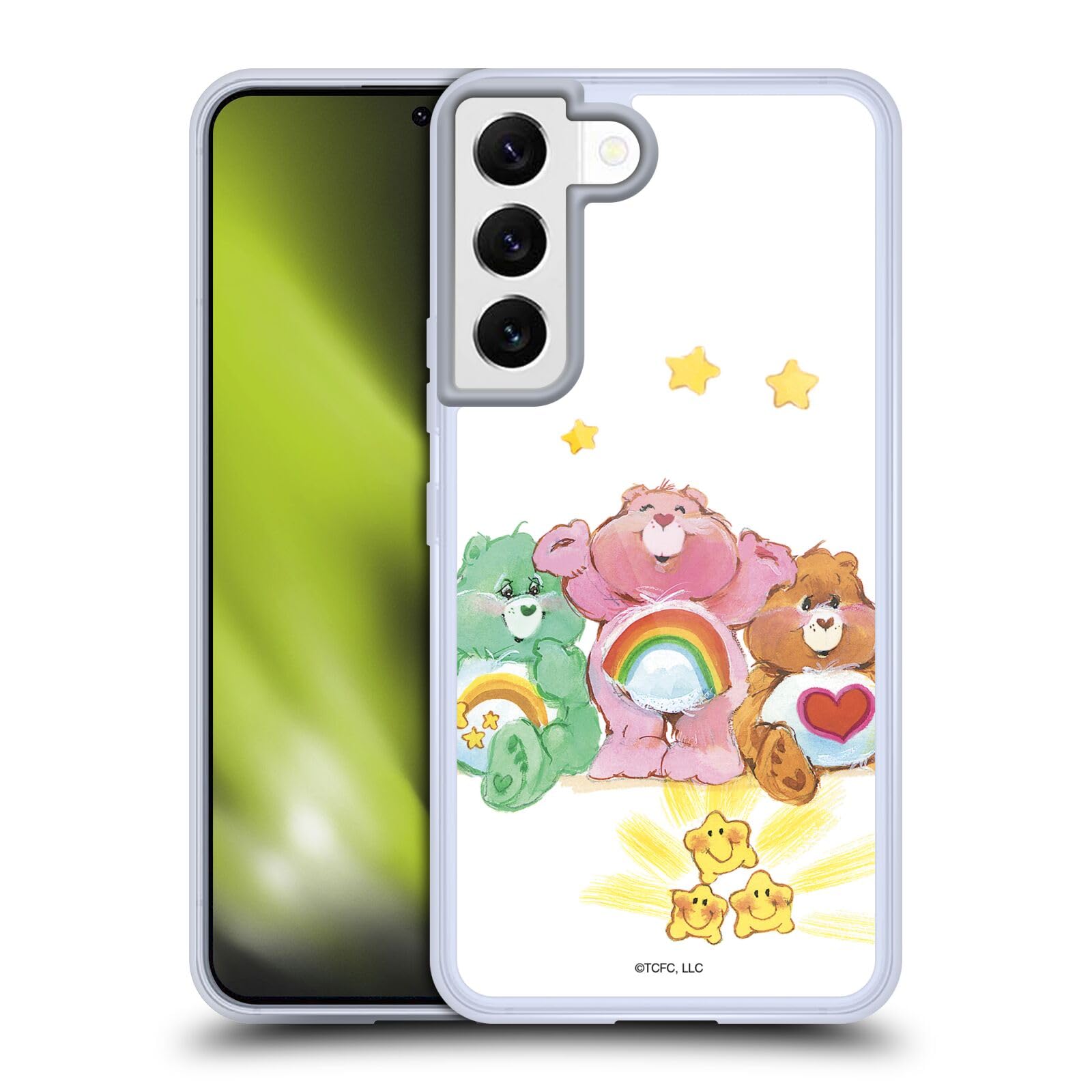 Head Case Designs Officially Licensed Care Bears Soft Gel Case for Samsung Galaxy S22 5G - Cute Protective Phone Cover for Kids, Teens & Fans
