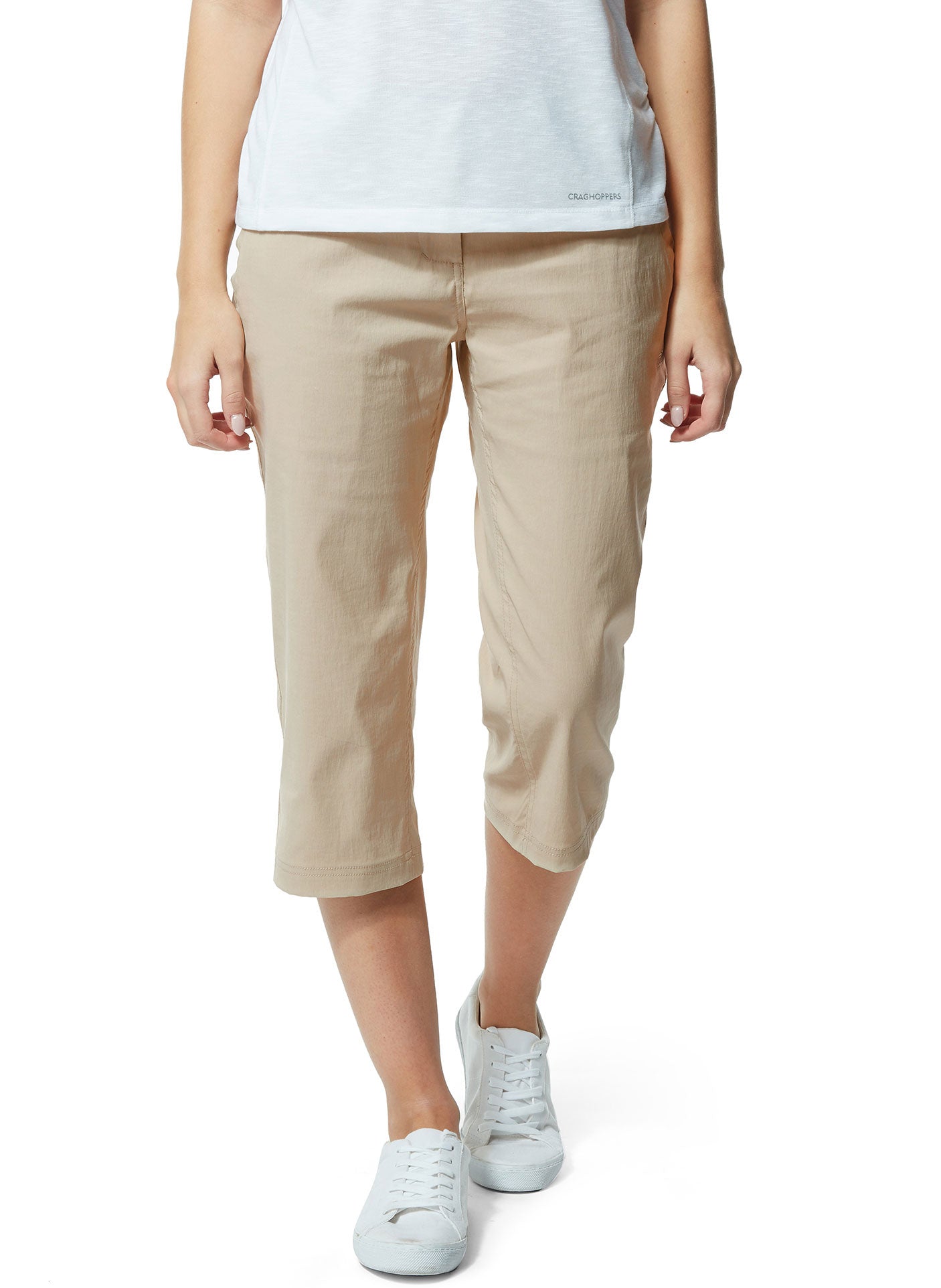 Craghoppers Kiwi Pro Crop Trousers for Women - Lightweight Hiking Pants with UPF 50+ Sun Protection - Perfect for Outdoor Adventures, Travel & Casual Wear