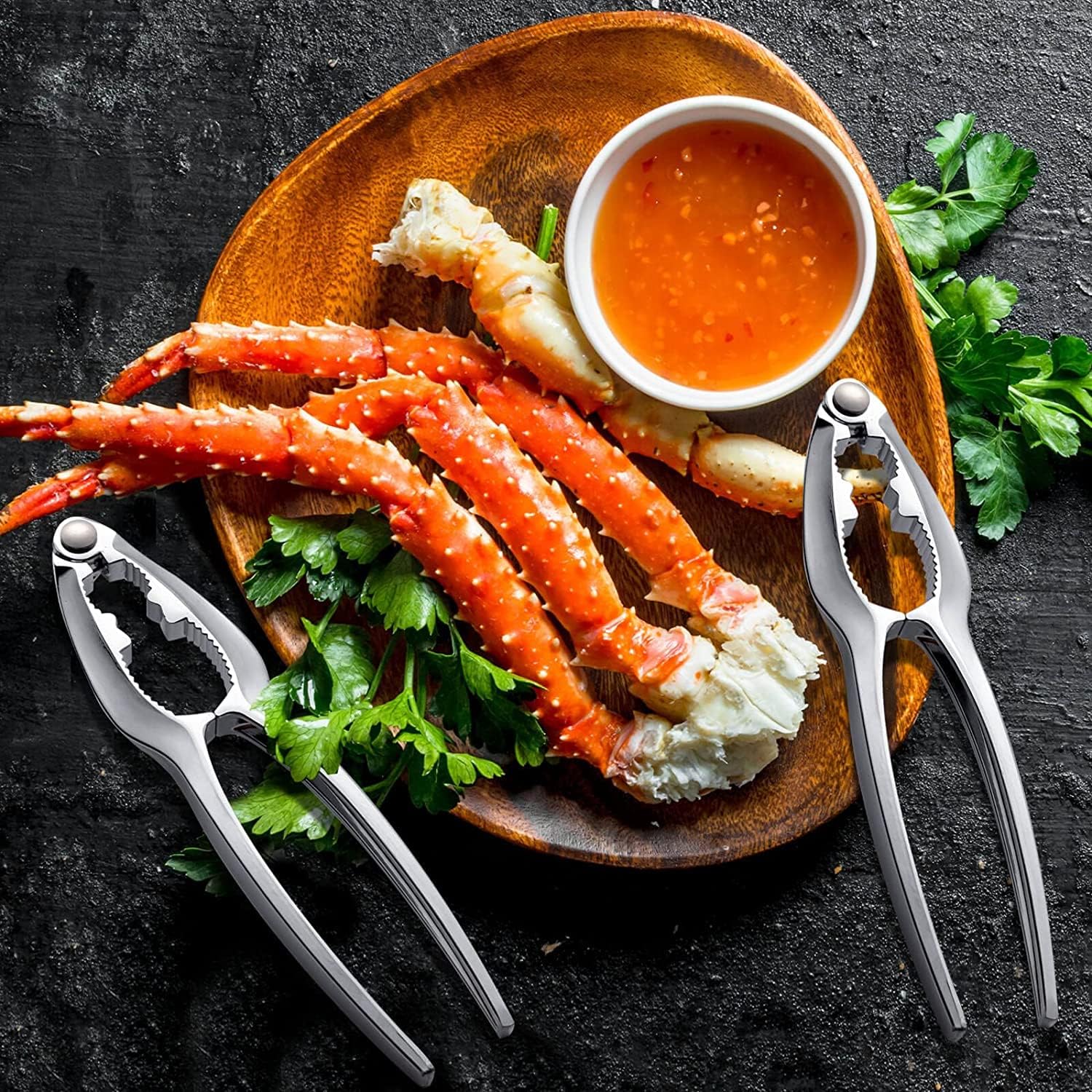 12-Piece Heavy Duty Crab Crackers & Seafood Tools Set - Crab Leg Crackers, Lobster Nut Crackers & Openers - Perfect for Home Kitchen, Parties & Gifts for Crab & Lobster Lovers - Ideal for Seafood Feasts, BBQs & Holiday Gatherings