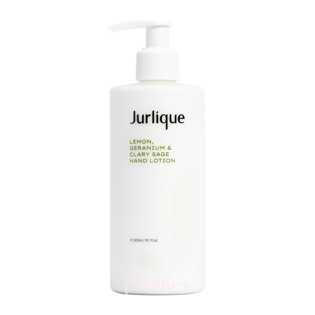 Jurlique Restoring Lemon Geranium & Clary Sage Hand Lotion 300ml - Hydrating & Nourishing Hand Cream for Dry Skin - Perfect for Daily Moisturizing at Home, Office or Travel