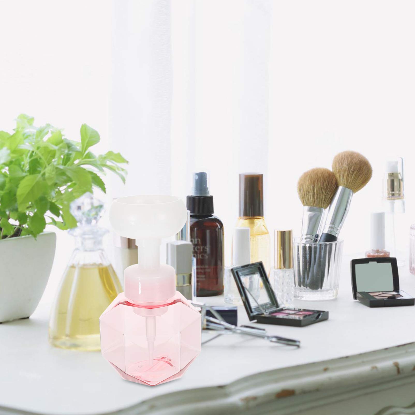 Cabilock Foaming Soap Dispenser - Facial Foam Cup with Flower Whip Bubble Maker for Travel, Beauty Tools & Skin Care - Perfect for Travel Bottles, Daily Face Cleansing & Makeup Removal