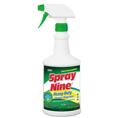 Spray Nine® Heavy Duty Cleaner, Degreaser & Disinfectant - Multi-Surface Sanitizer for Kitchen, Bathroom & Garage | Kills 99.9% Germs & Viruses