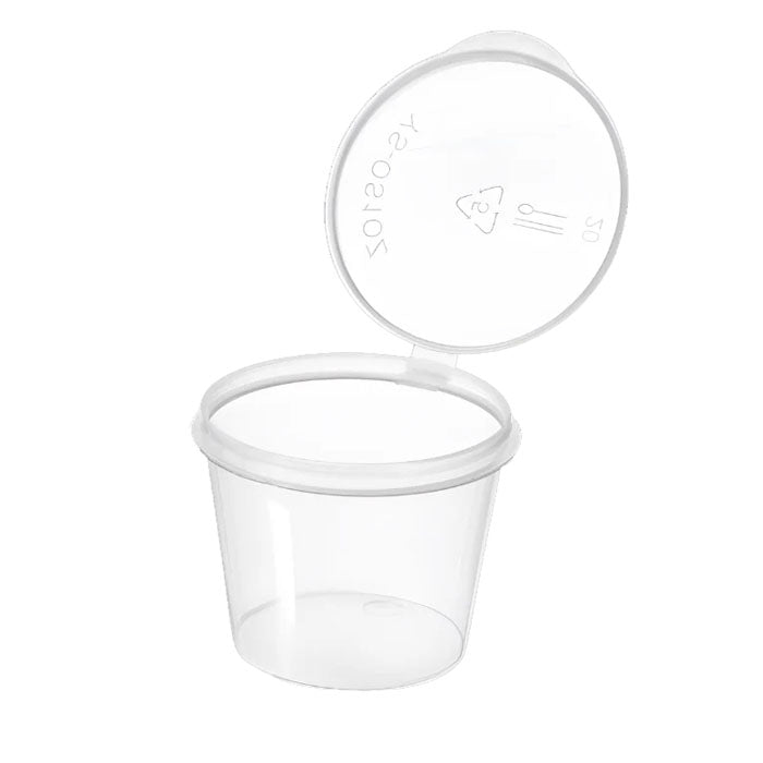 100-Pack Sauce Containers with Lids - BPA-Free Plastic Condiment Cups for Restaurants, Catering & Takeout - Perfect for Dressings, Dips & Portion Control