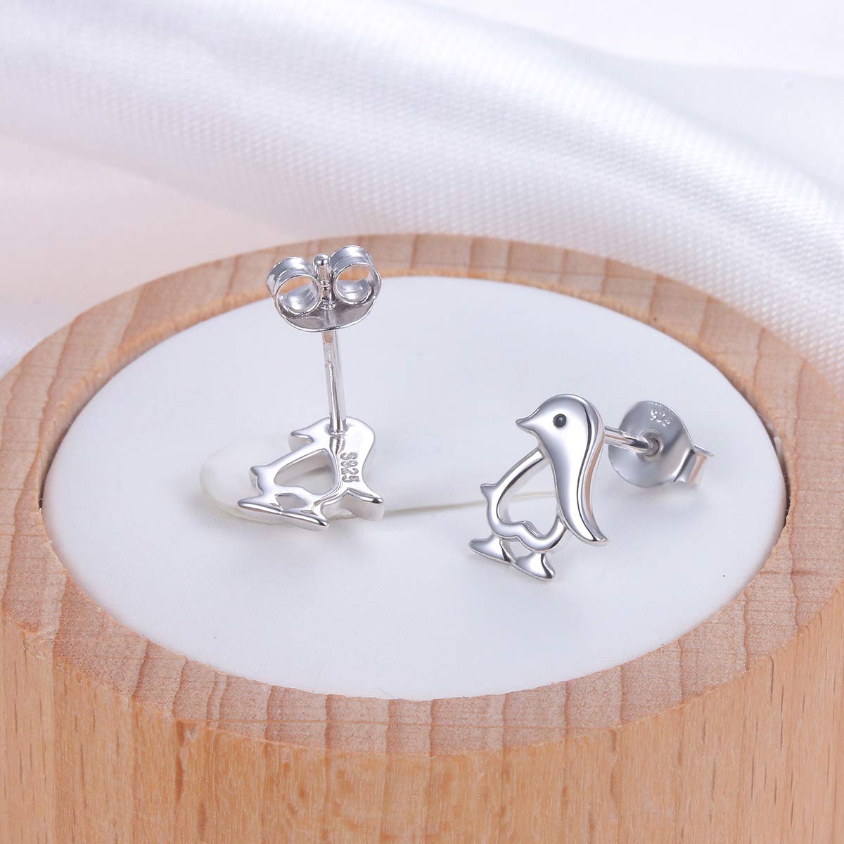 Sterling Silver Animal Stud Earrings - Unicorn, Cat, Elephant, Panda, Penguin Designs | Perfect Gift for Women, Her, Daughter | Birthday, Anniversary, Valentine's Day Present