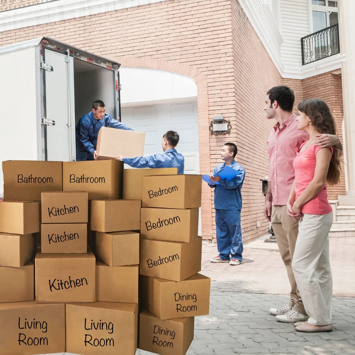 5 Room Economy Moving Kit with 67 Boxes & Packing Supplies - Perfect for Home Relocation, Office Move & Storage Organization