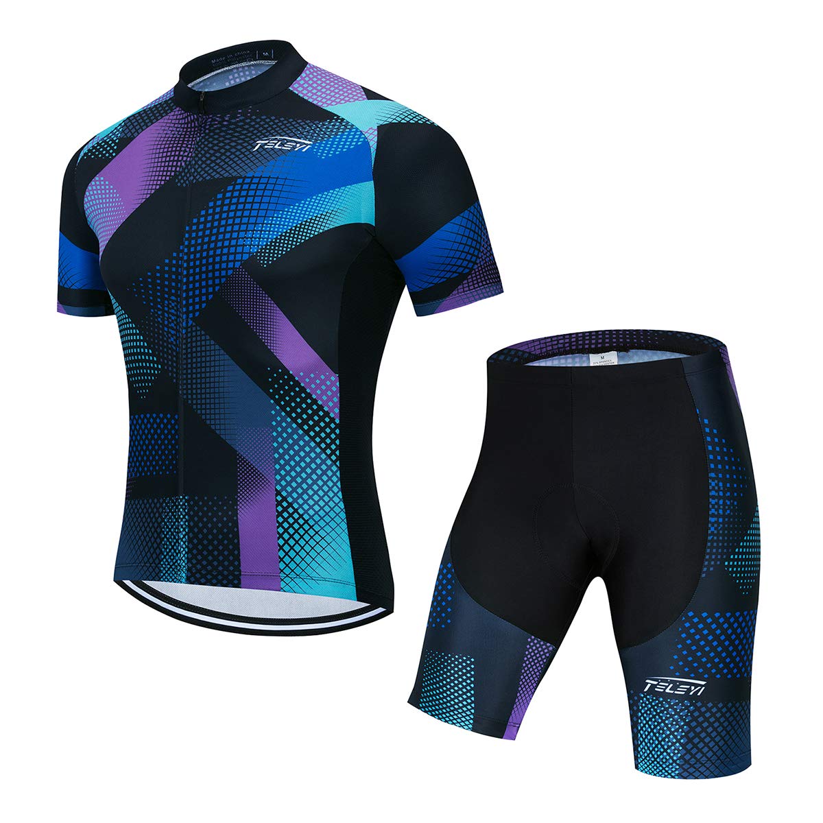 **Men's Cycling Jersey Set - Breathable Quick-Dry Summer Bike Tops for Road & Mountain Biking - Perfect for Training, Racing & Outdoor Sports**
