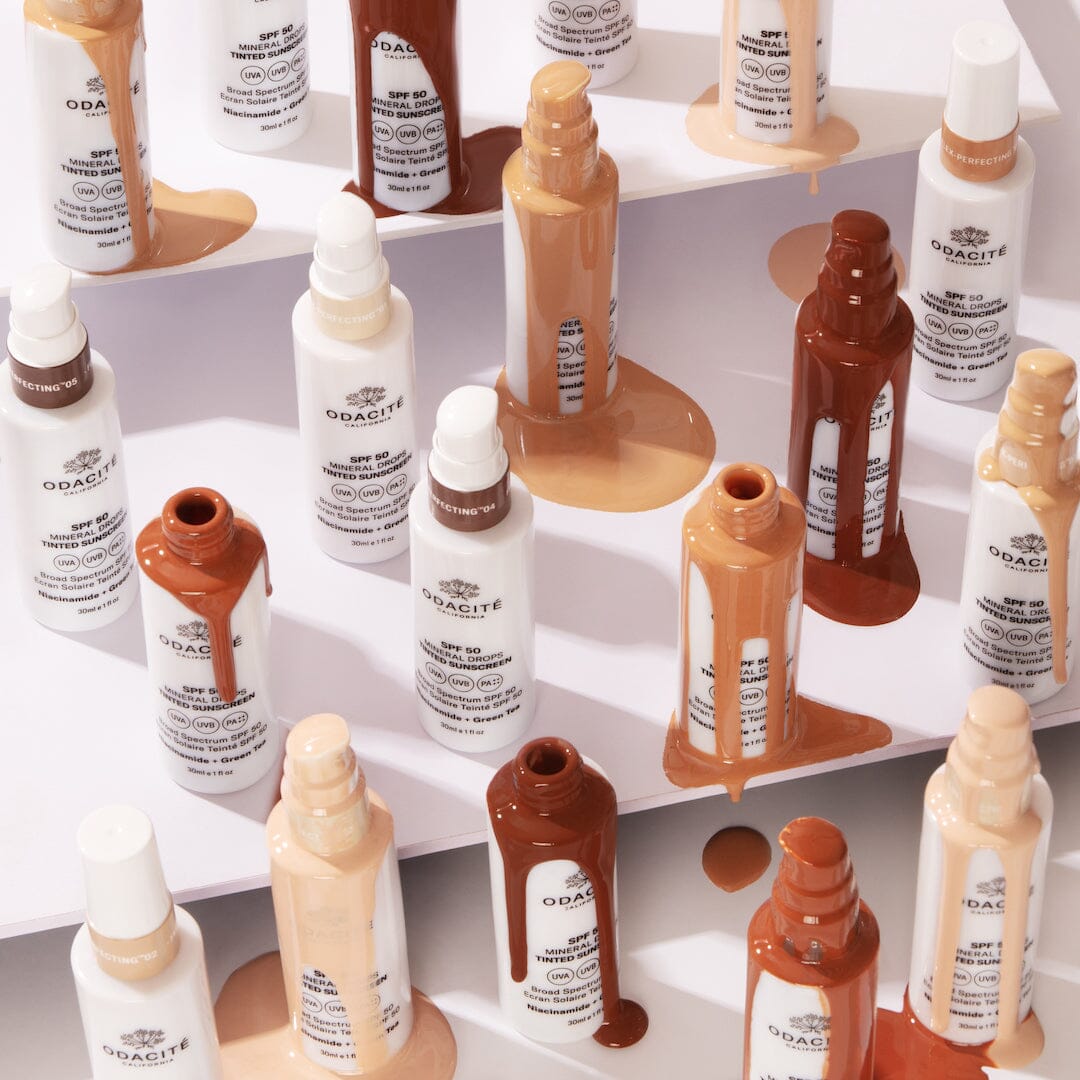 SPF 50 Flex Perfecting™ Mineral Drops Tinted Sunscreen - Oil-Free, Non-Greasy Face Sunscreen for Daily Protection | Perfect for Beach, Outdoor Activities & Sensitive Skin Care