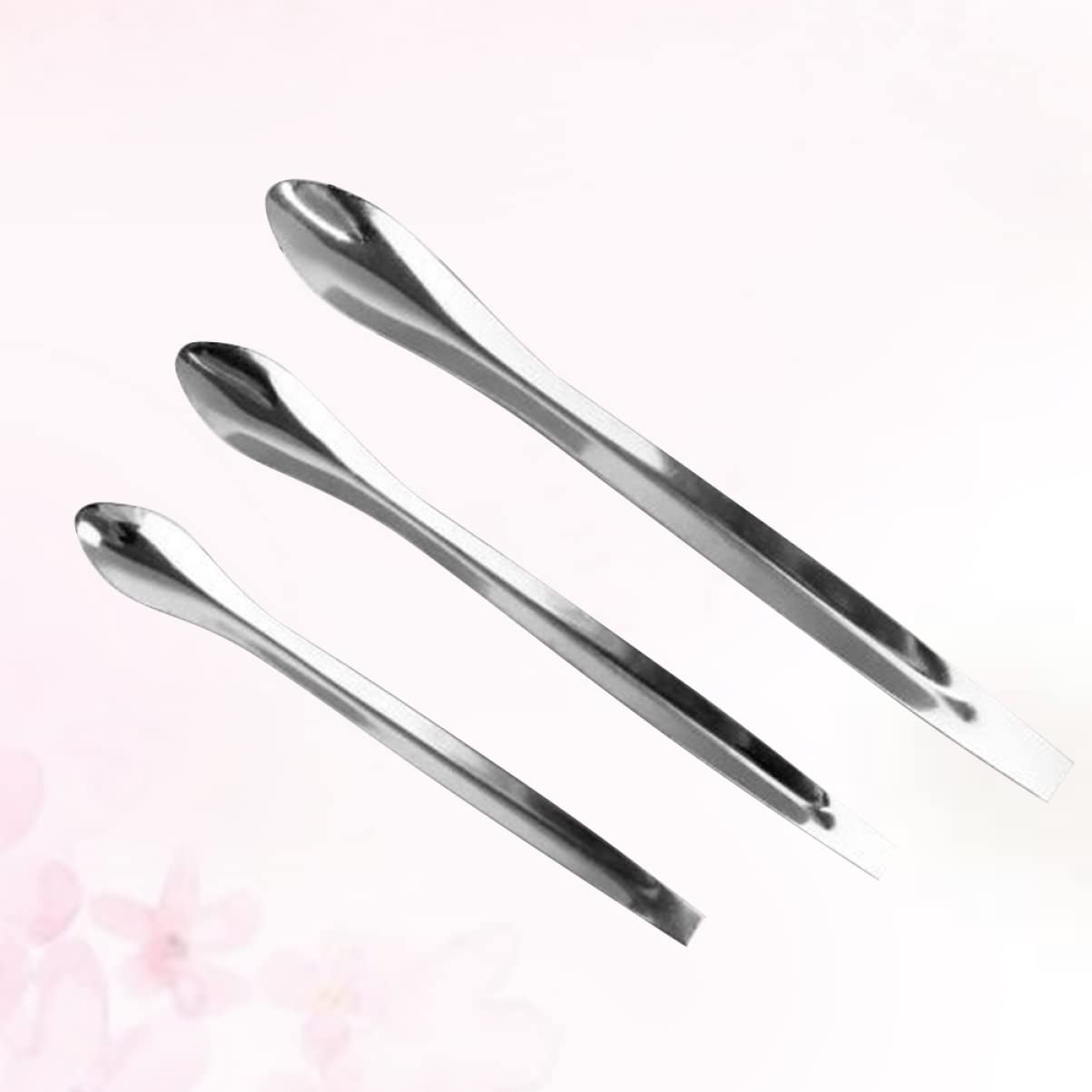 Stainless Steel Cosmetic Spatula - Makeup Spatula for Lipstick, Powder & Cream Application | Travel-Friendly Compact Beauty Tool | Perfect for Salon, Home & Travel Makeup Kits