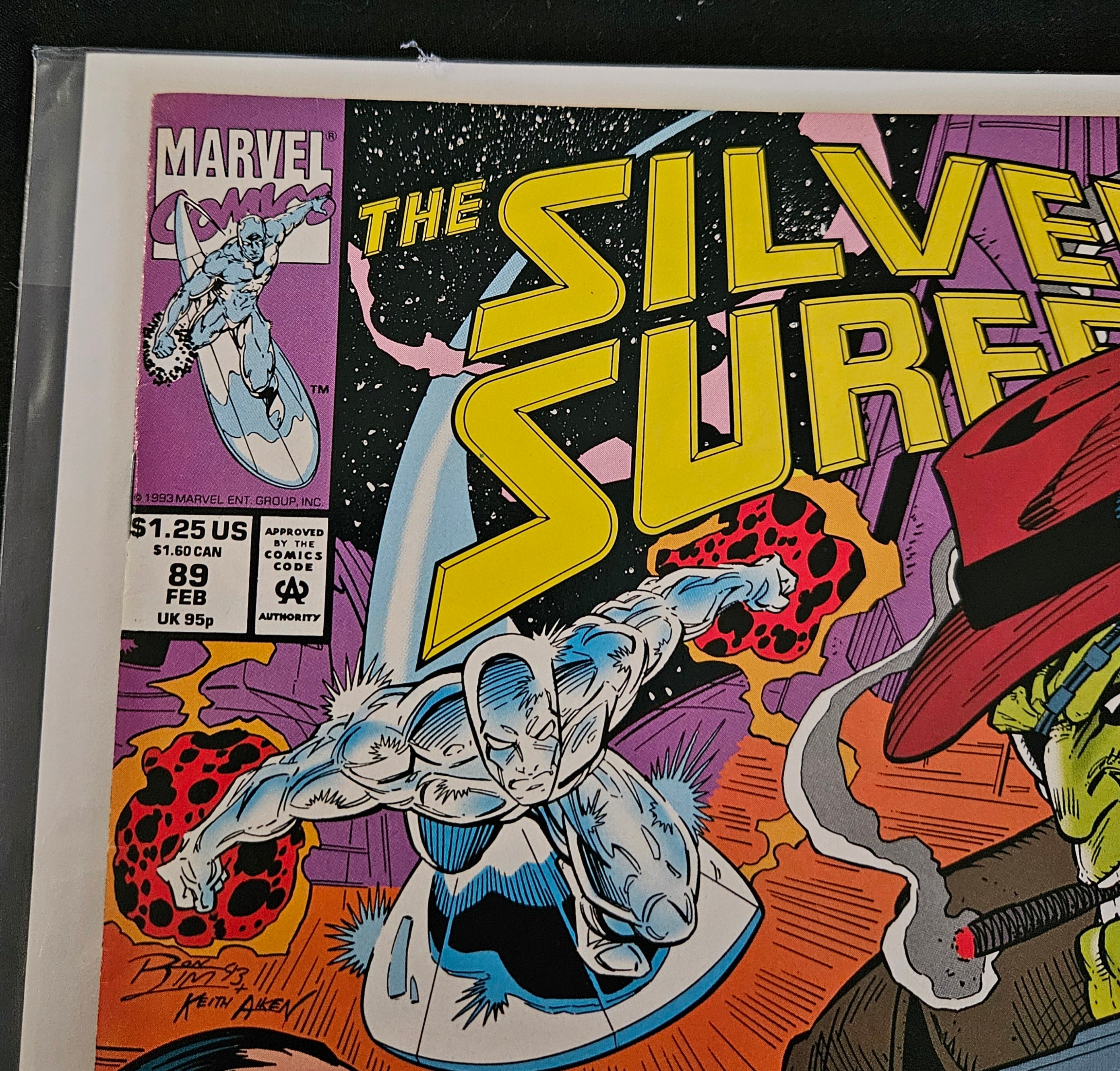 Marvel Silver Surfer #89 Comic Book (Feb 1994) - Burning Both Ends Storyline - Near Mint Condition - Collectible Superhero Graphic Novel - Perfect for Marvel Fans & Comic Collectors - Great for Display, Gifts, or Investment