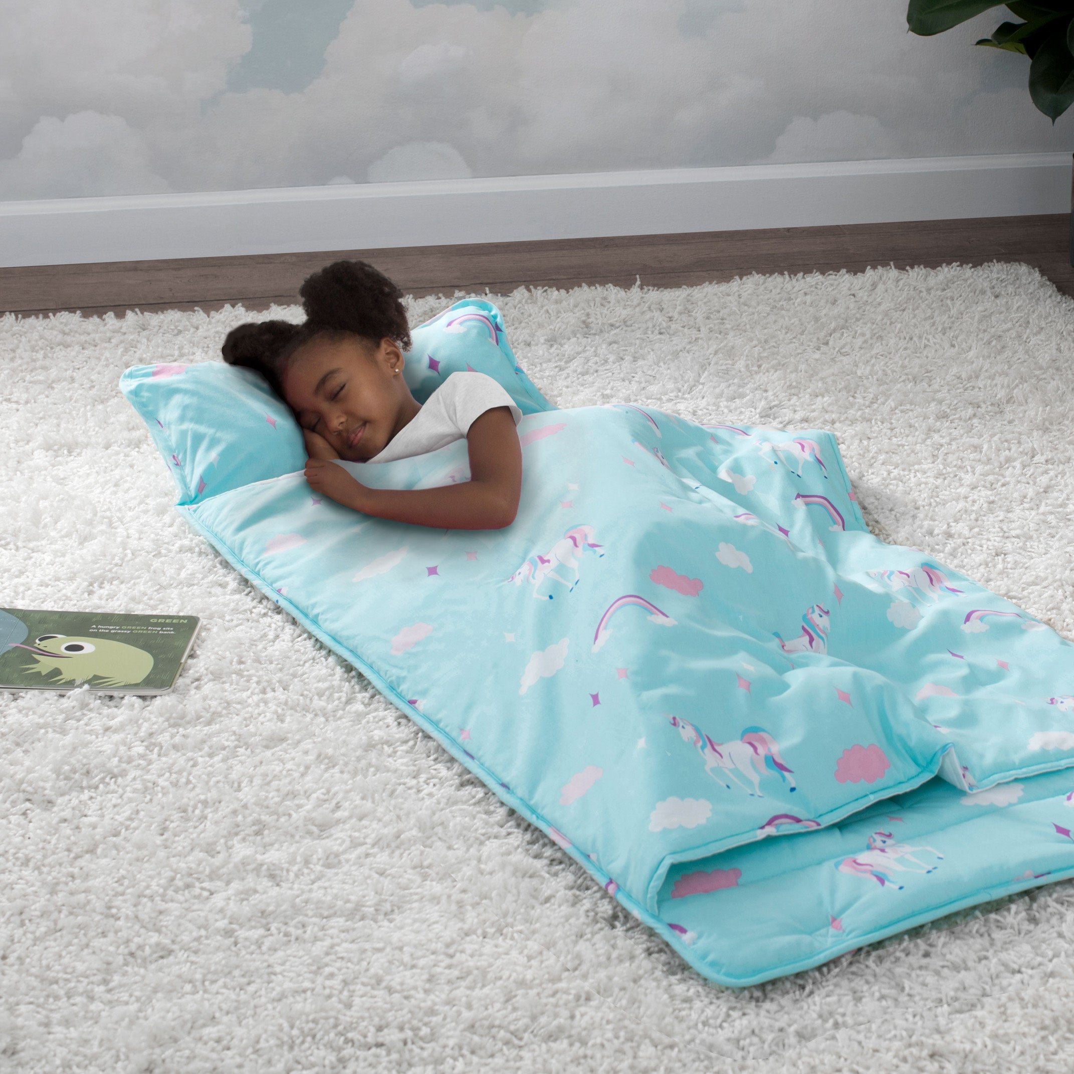 Personalized Nap Mat with Pillow & Blanket for Toddlers & Kids - Soft Portable Sleeping Mat for Daycare, Preschool & Travel