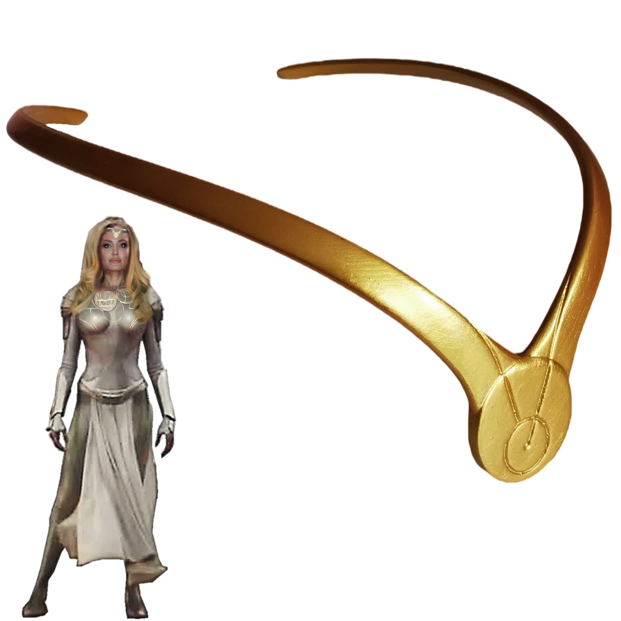 Eternals Thena Crown Headband - Angelina Jolie Cosplay Costume Accessory for Halloween, Comic Con & Superhero Movie Parties - Resin Hair Band for Women & Girls