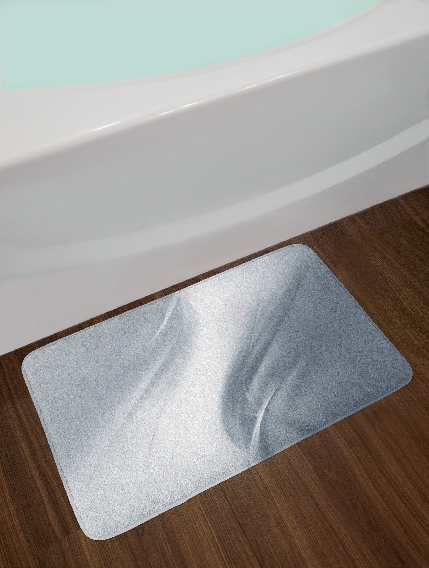 Ambesonne Soft Plush Bath Mat with Non-Slip Backing - Grey Abstract Digital Print Modern Bathroom Decor, 30.2 x 20 Inches - Perfect for Contemporary Urban Homes & Spa-Like Bathroom Upgrades
