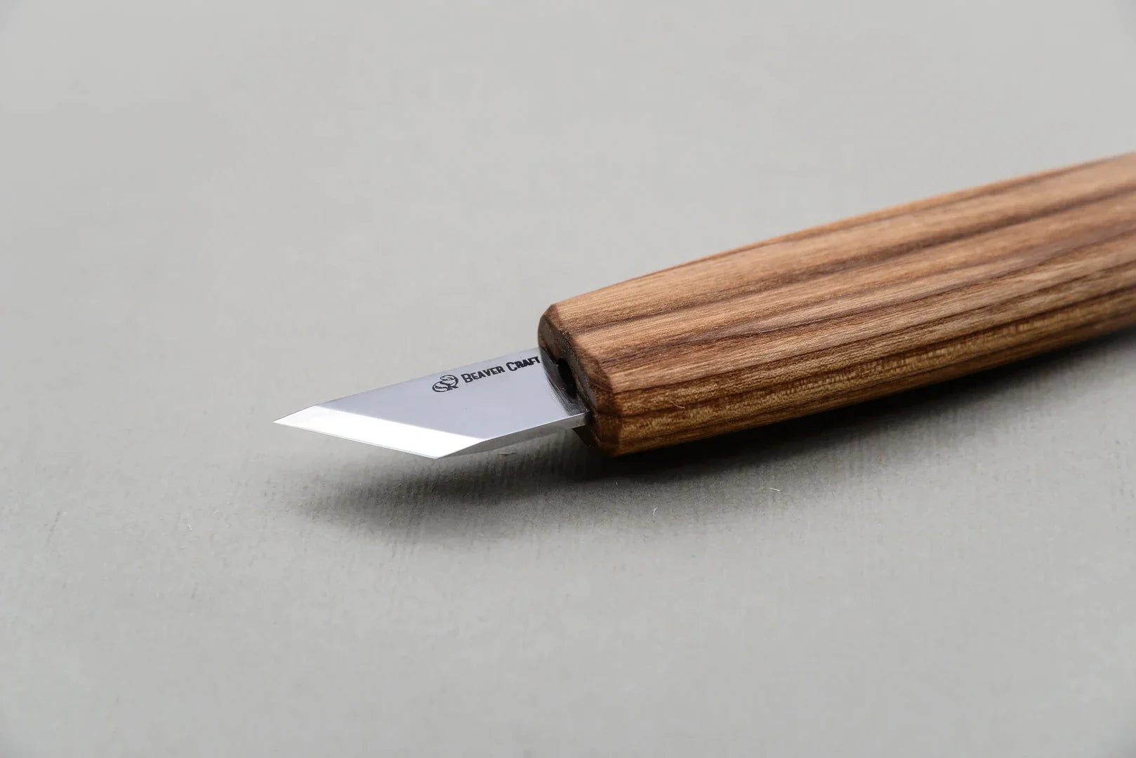 BeaverCraft C13 Skewed Detail Whittling Knife - Professional Wood Carving Tool for Beginners & Experts - Perfect for DIY Crafts, Spoon Making & Woodworking Projects