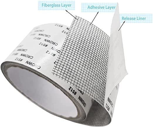 Viraaji Window Screen Repair Tape | Heavy Duty Mesh Patch with Strong Adhesive | Waterproof & Durable for Door & Window Screen Repairs | Fix Tears & Holes | Perfect for Home, RV, and Patio Screens