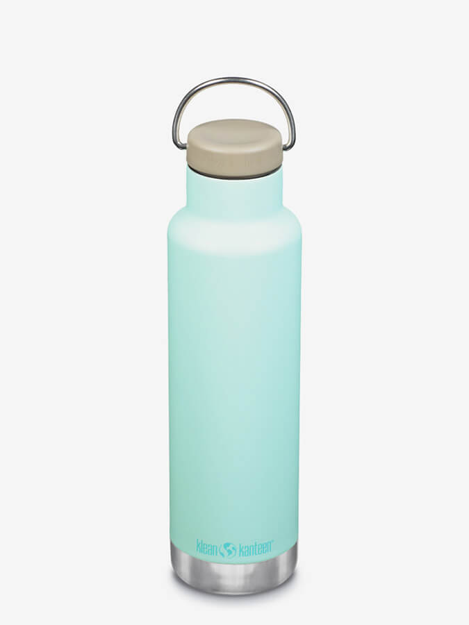 Klean Kanteen 20oz Vacuum Insulated Stainless Steel Water Bottle with Loop Cap | Leakproof & BPA-Free | Perfect for Hiking, Gym & Everyday Use