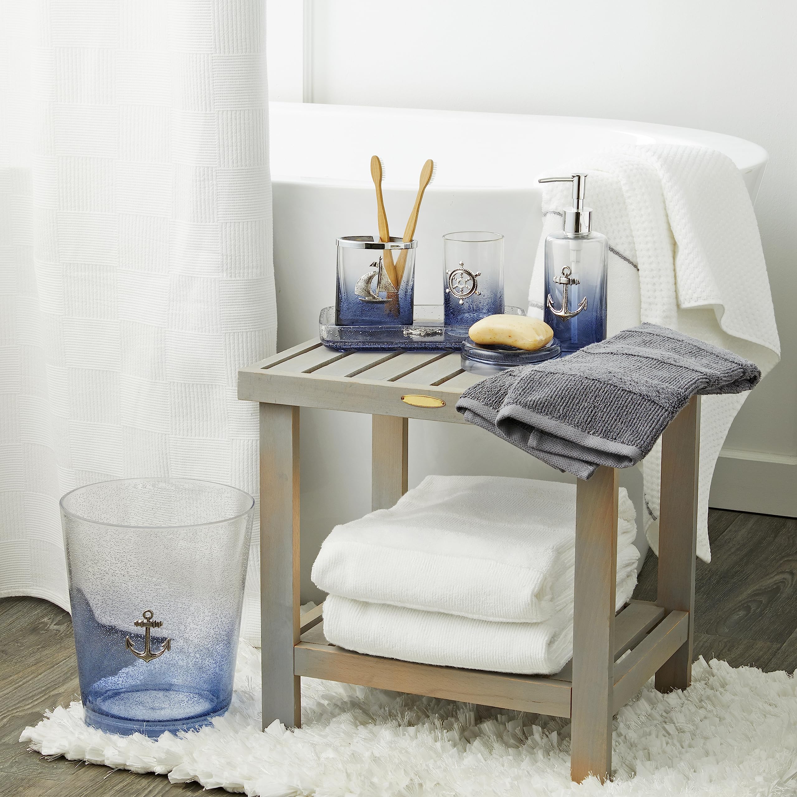 SKL Home Anchors Soap Dish - Bathroom & Kitchen Organizer