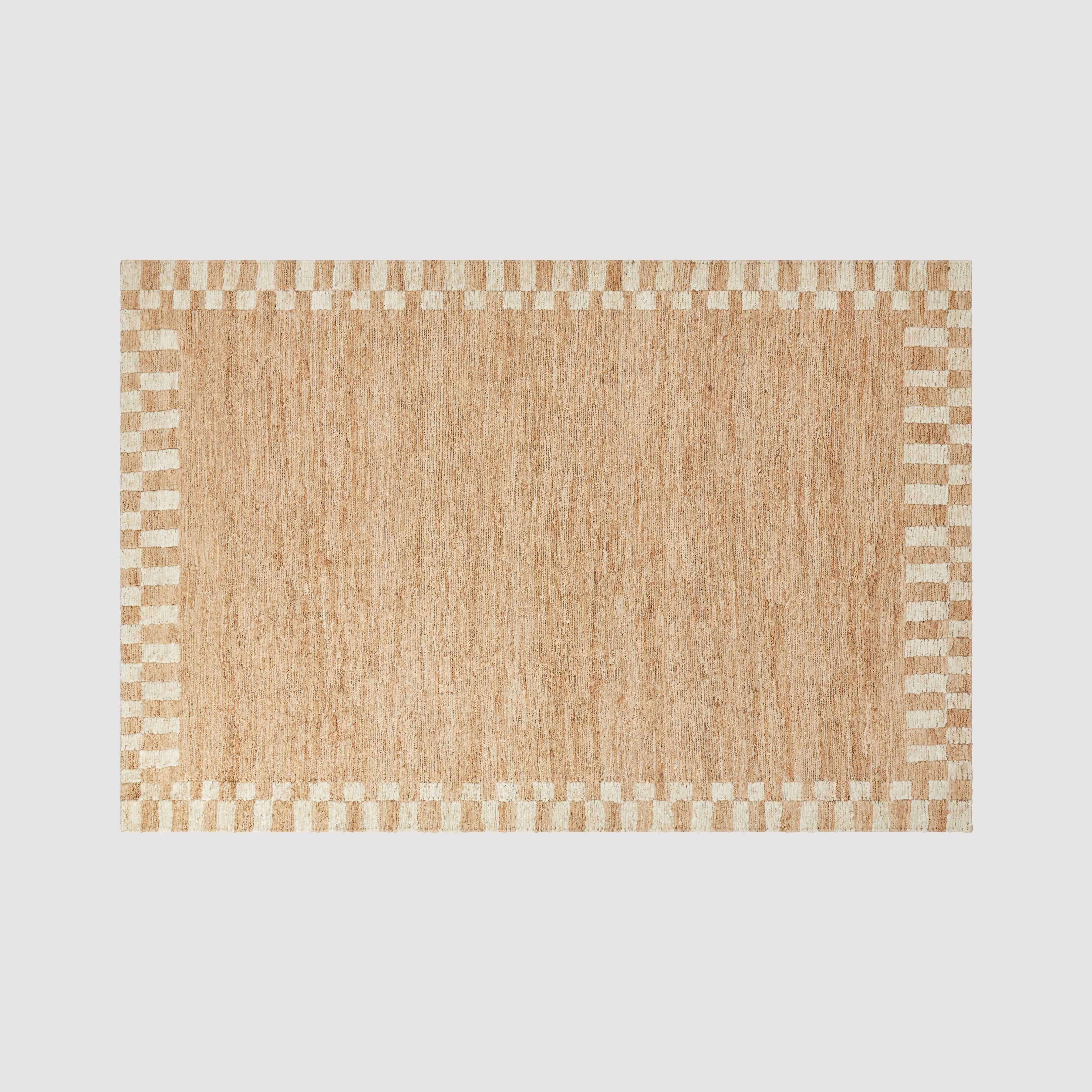 Elora Jute Area Rug - Natural Handwoven Eco-Friendly Floor Mat for Living Room, Bedroom & Home Decor - Perfect for Boho, Farmhouse & Coastal Style Interiors