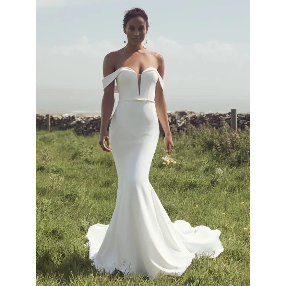 Rebecca Ingram Moriah Wedding Dress - Elegant Lace A-Line Gown for Brides, Church Ceremonies & Formal Events