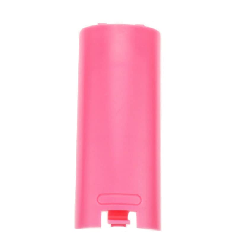 Pink Wii Remote Battery Cover - Replacement Case for Gaming